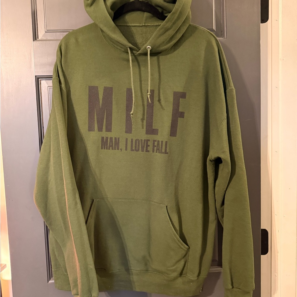 Green Hoodie - Man, I Love Fall